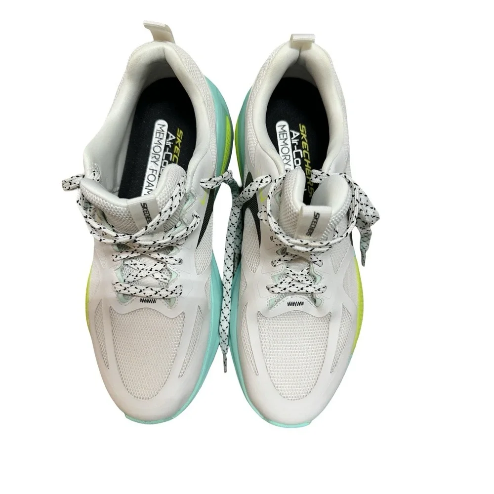 Skechers Men's Octus - Ovek Running Shoe White/Aqua‎ - 232735-WAQ, White/Aqua